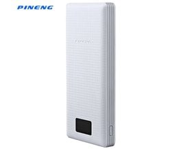 Echt  PN-969 20000 mAh Dual USB Externe Mobiele Lader Li-Polymer Power Bank Ondersteuning LCD Display <br />
 Pineng