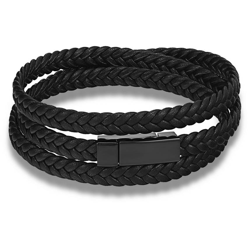 Myxl Mode Mannen Lederen Armband Wrap Weave Armbanden Voor Rvs Zwart Magnetische Punk Manchet Charm Bangles Sieraden Nidin myxl kopen in de aanbieding Myxl Mode Mannen Lederen Armband Wrap Weave Armbanden Voor Rvs Zwart Magnetische Punk Manchet Charm Bangles Sieraden Nidin myxl kopen in de aanbieding