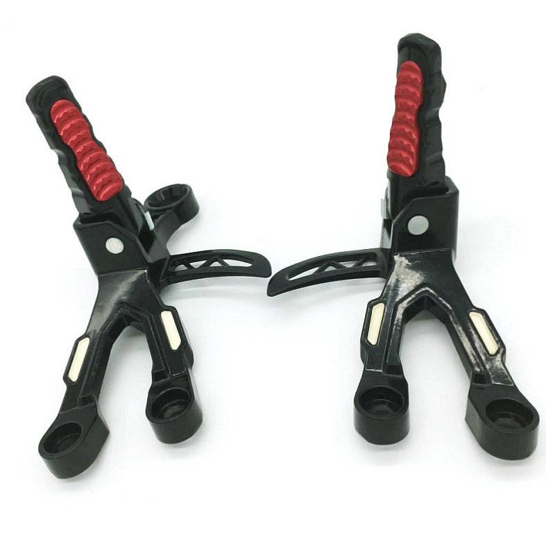 Myxl Aluminium Achter Motorcycle Racing Voetsteunen Sport Dirt Elektrische Bike Atv Footrest Beugel Voor Yamaha Honda Zwartzilver myxl kopen in de aanbieding