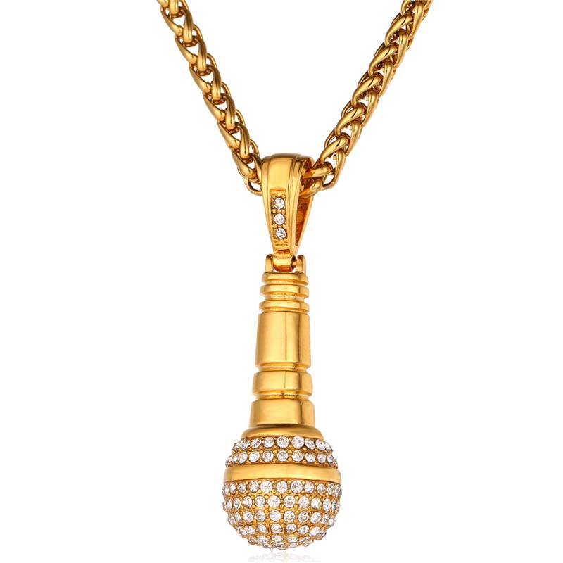 Myxl U7 Ice Out Collier Microfoon Hanger Mannenvrouwen Rvs Goud Kleur Strass Beste Vriend Sieraden Hiphop P1018 myxl kopen in de aanbieding Myxl U7 Ice Out Collier Microfoon Hanger Mannenvrouwen Rvs Goud Kleur Strass Beste Vriend Sieraden Hiphop P1018 myxl kopen in de aanbieding