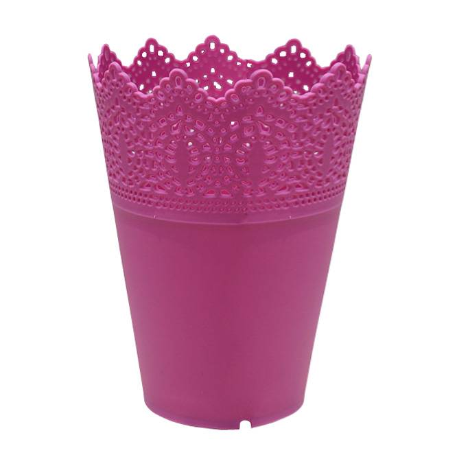 Myxl Lace Mini Plastic Bloempotten Kwekerij Potten Home Office Decor Planten Lui Opslag Pot Bonsai Planter myxl kopen in de aanbieding