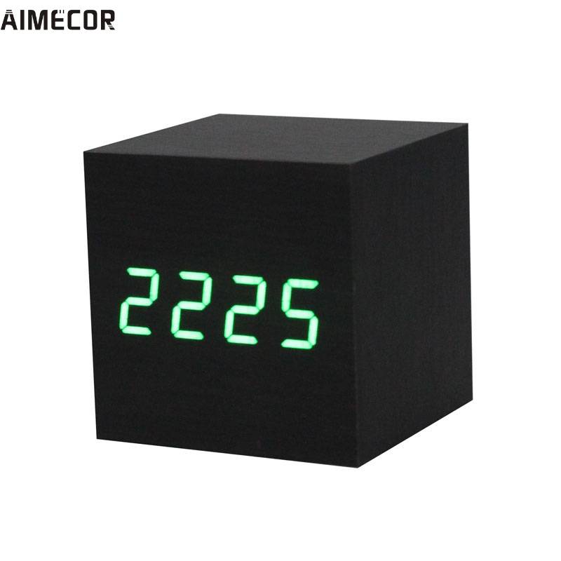 Myxl Aimecor Gelukkig Geschenkengroen Blauw 1 St Digitale Led Black Houten Bureauklok Spraakbesturing myxl kopen in de aanbieding Myxl Aimecor Gelukkig Geschenkengroen Blauw 1 St Digitale Led Black Houten Bureauklok Spraakbesturing myxl kopen in de aanbieding