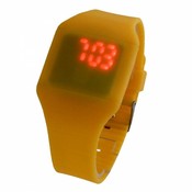 LED horloge touch screen geel