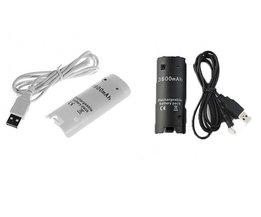 Batterij USB oplader Wit en Zwart (3600mAh) voor Nintendo Wii / Wii U