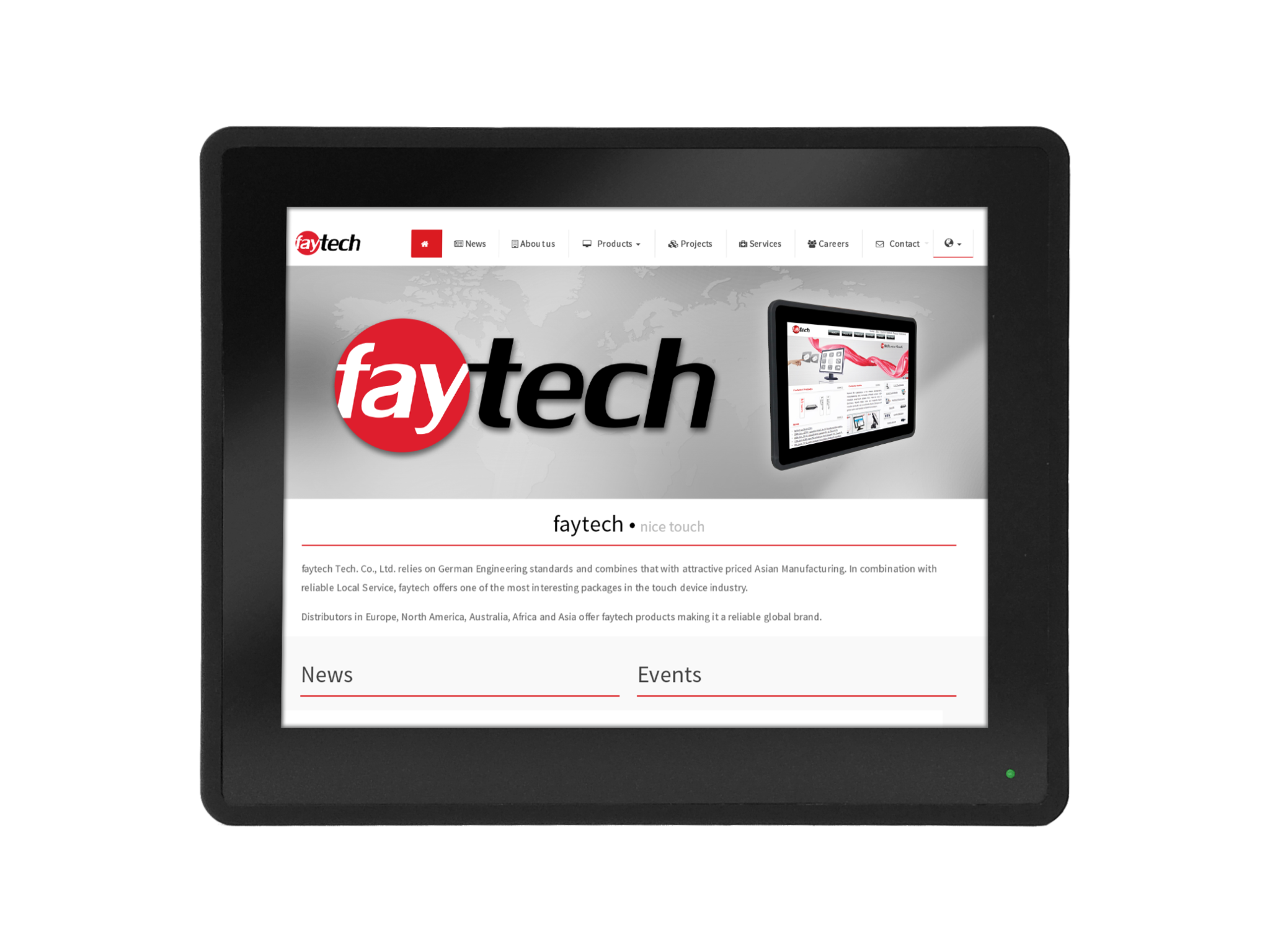 12,1 inch capacitive touch monitor FT121TMBCAPOB| faytech Nederland