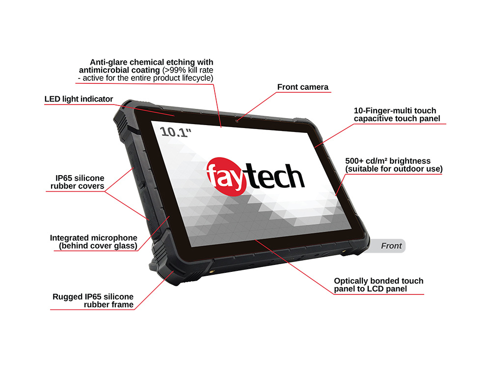 faytech's industriele, mobiele en compleet IP65 tablet