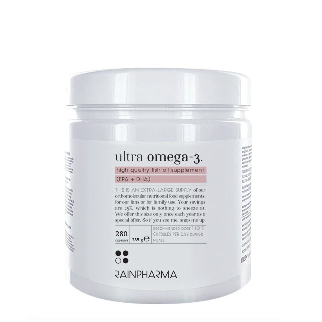 Rainpharma Ultra Omega 3 280 caps Family - DJYM dieet ⎮ huid