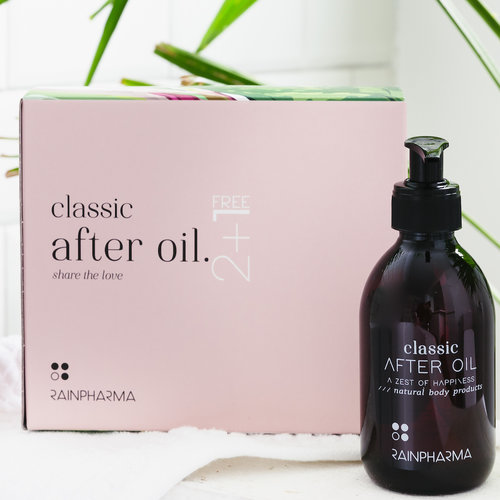 Rainpharma Classic After Oil 250 ml Zest 2+1 gratis Rainpharma Classic After Oil 250 ml Zest 2+1 gratis