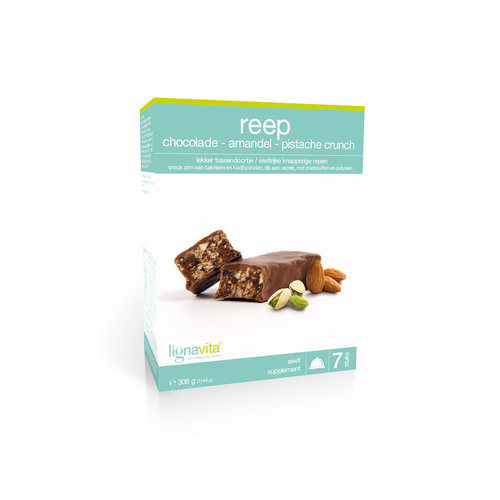 Lignavita Reep Amandel/Pistache/Chocolade Crunch Lignavita Reep Amandel/Pistache/Chocolade Crunch