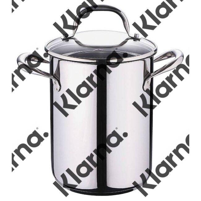 Bergner Roestvrijstalen asperge-/ pastapan met deksel (4,2 l.)