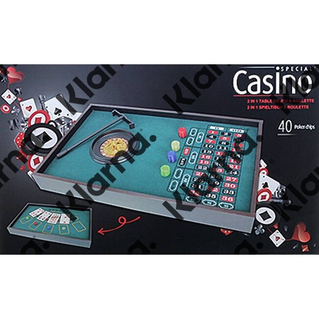Casino Roulette & Speeltafel (2-in-1)