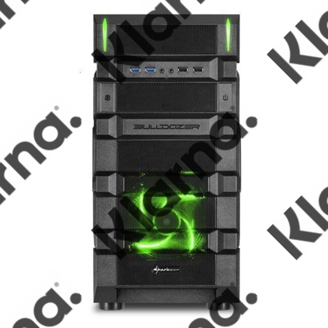 Sharkoon Case Gaming Tower BD28  / USB3.0 / Green