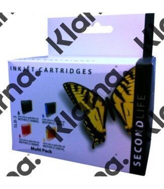 SecondLife Cartridge Second Life Multipack Brother 1000 BK, C, M en Y