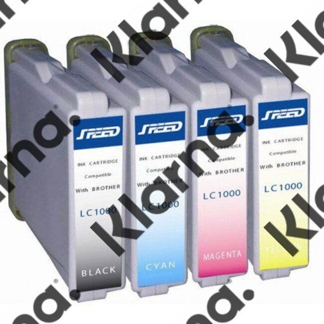 SecondLife Cartridge Second Life Multipack Brother 1000 BK, C, M en Y
