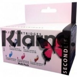SecondLife Cartridge Second Life Multipack Canon 520 BK & 521 Serie
