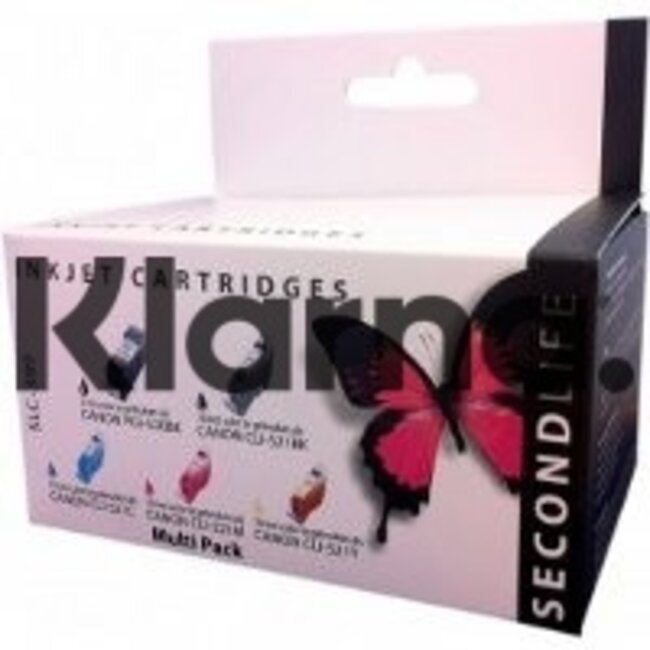SecondLife Cartridge Second Life Multipack Canon 520 BK & 521 Serie