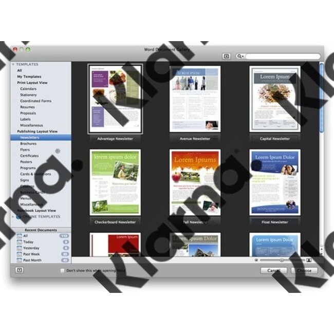 Microsoft MS Office Home en Student MAC 2011 Thuisgebruik en Studenten