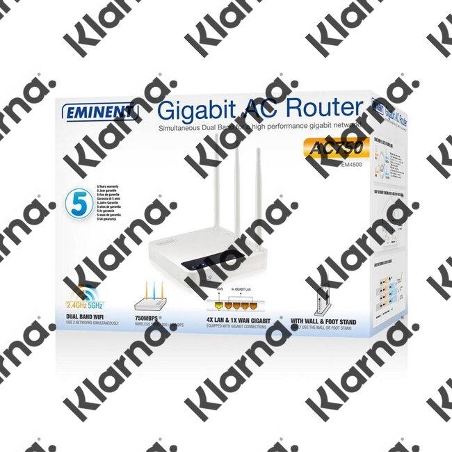 Eminent EM4500 Wi-Fi Ethernet LAN Dual-band Wit router