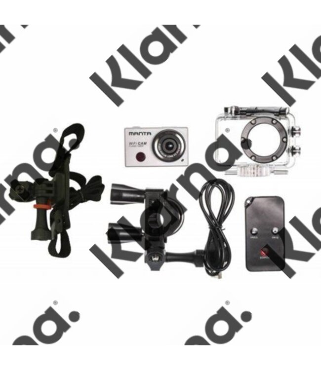 Manta WiFi Sport Cam + Accessoires / F-HD / 8MP