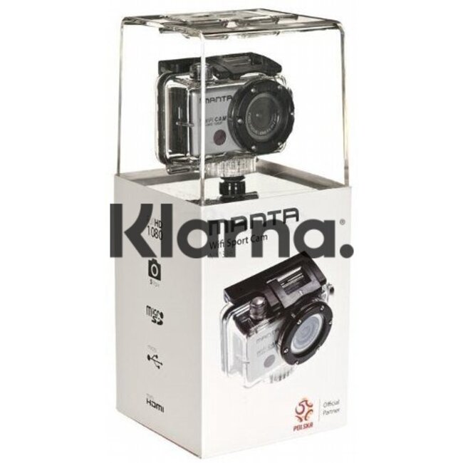 Manta WiFi Sport Cam + Accessoires / F-HD / 8MP