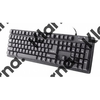 OEM Natec Wired Keyboard ''Hake''         Retail  / Black / USB