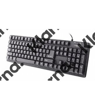 OEM Natec Wired Keyboard ''Hake''         Retail  / Black / USB