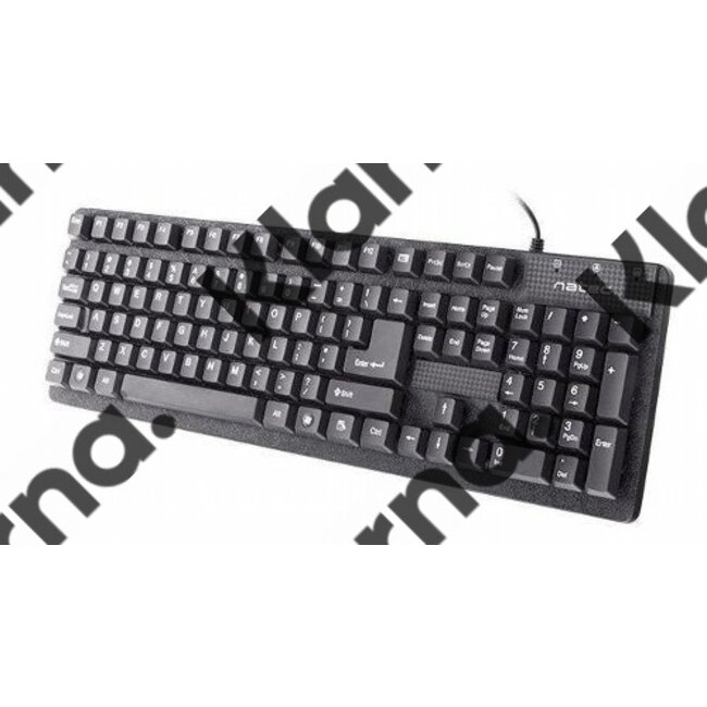 OEM Natec Wired Keyboard ''Hake''         Retail  / Black / USB