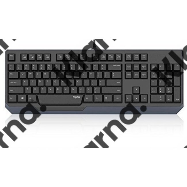 Rapoo Wired Keyboard + numeriek keypad - black