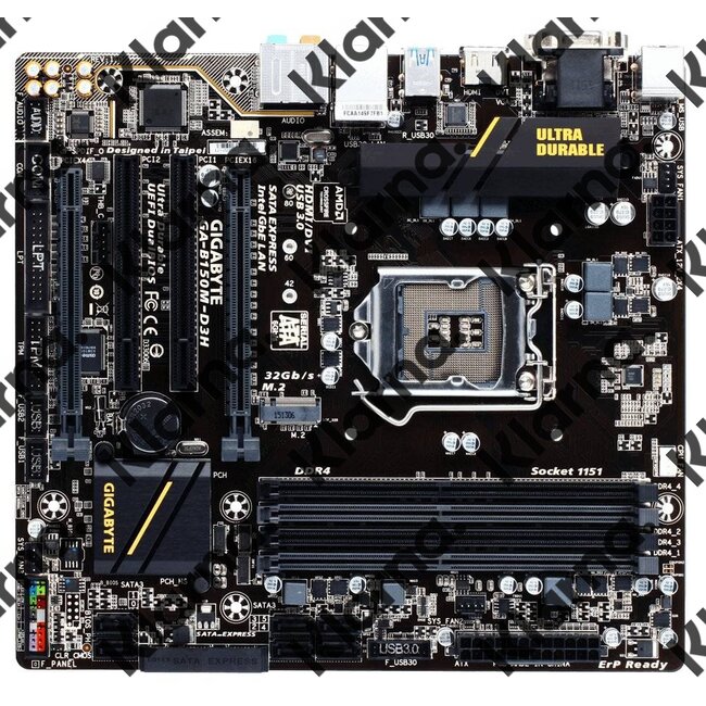 Gigabyte MB  GA-B150M-D3H S1151 / 4 x DDR4 / USB3.0 / HDMI