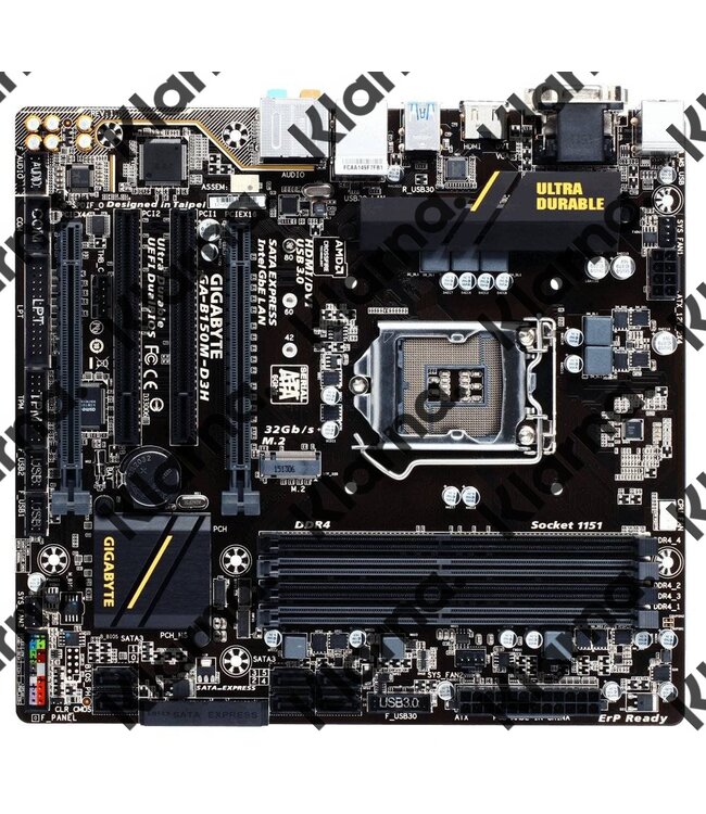 Gigabyte MB  GA-B150M-D3H S1151 / 4 x DDR4 / USB3.0 / HDMI
