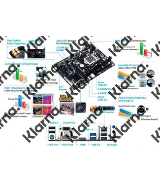 Gigabyte GA-B85M-HD3 R4 moederbord