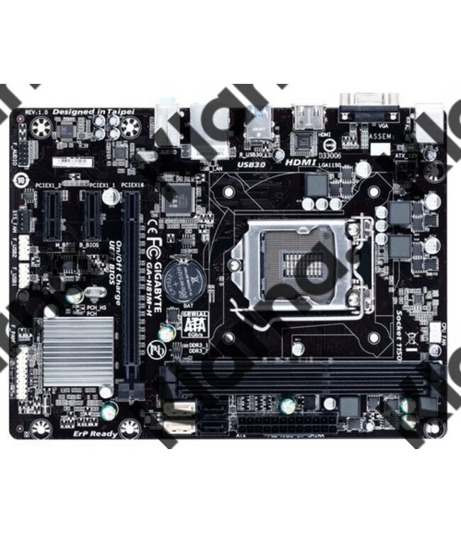 Gigabyte MB  H81M 1150 / HDMI / USB3.0 / 2 x DDR3 / mATX