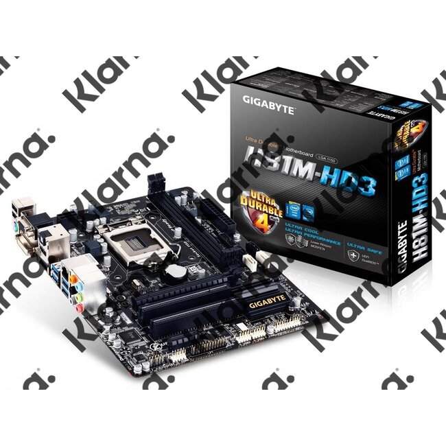 Gigabyte MB  H81M 1150 / HDMI / USB3.0 / 2 x DDR3 / mATX