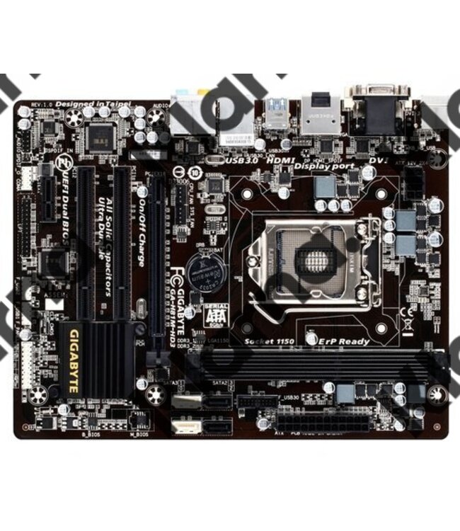 Gigabyte MB  H81M 1150 / HDMI / USB3.0 / 2 x DDR3 / mATX
