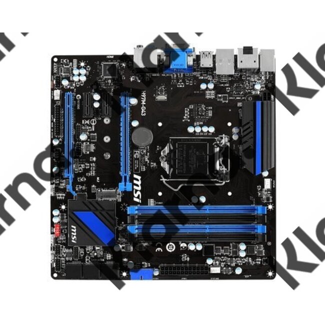 MSI MB  H97M-G43  1150 / DVI / 4 x DDR3 / HDMI / mATX