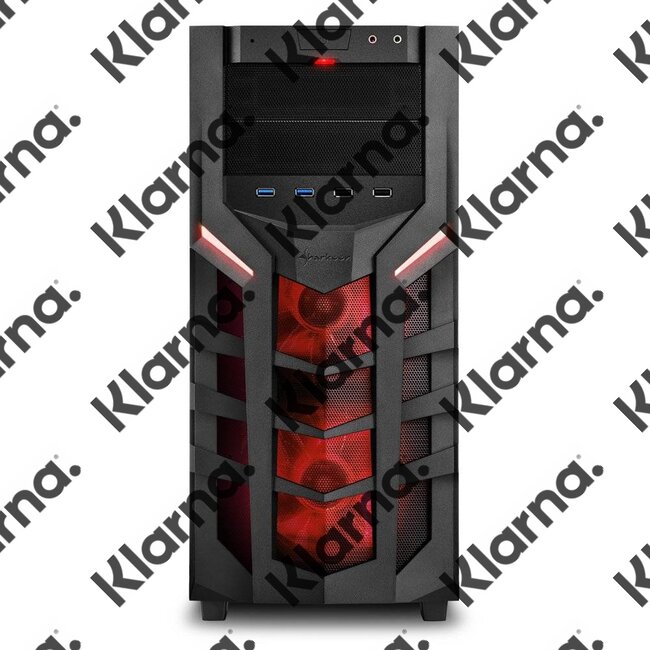 Sharkoon Case DG7000 / ATX / USB 3.0 / RED