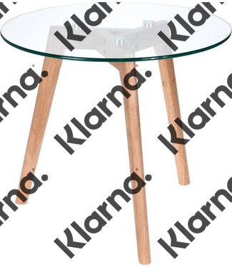 Home & Styling Bijzettafel met glazen plaat