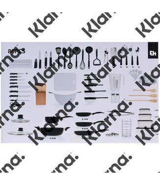 Excellent Houseware. Keukenset 80 delig