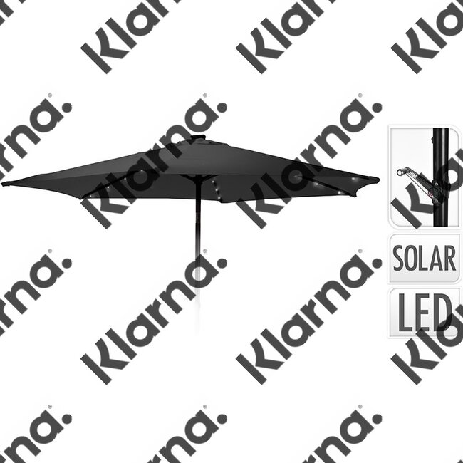 Ambiance Parasol met verlichting - 270cm - antraciet