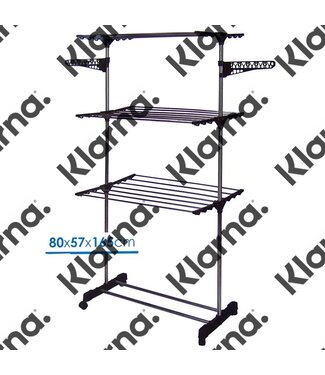Storage Solutions Droogrek toren - verrijdbaar en inklapbaar - 17 meter drooglengte