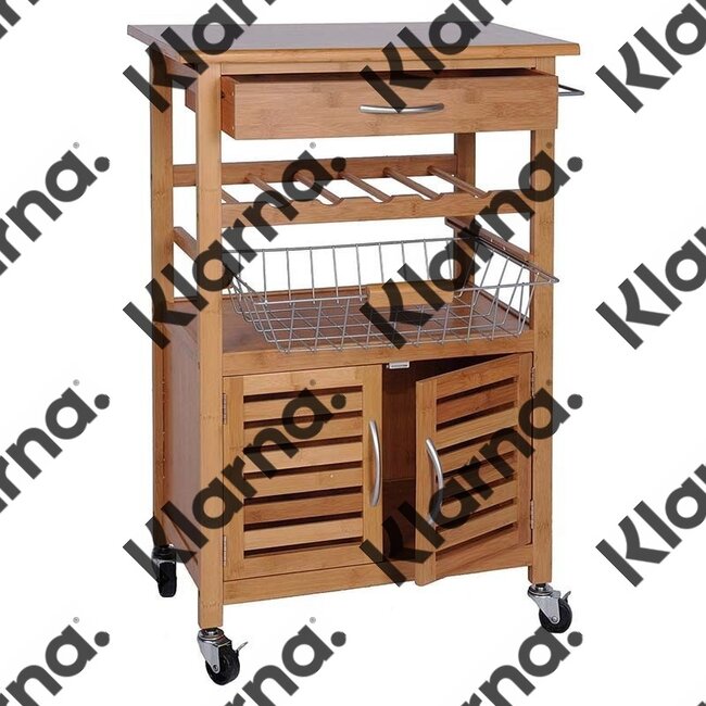 Keukentrolley bamboe