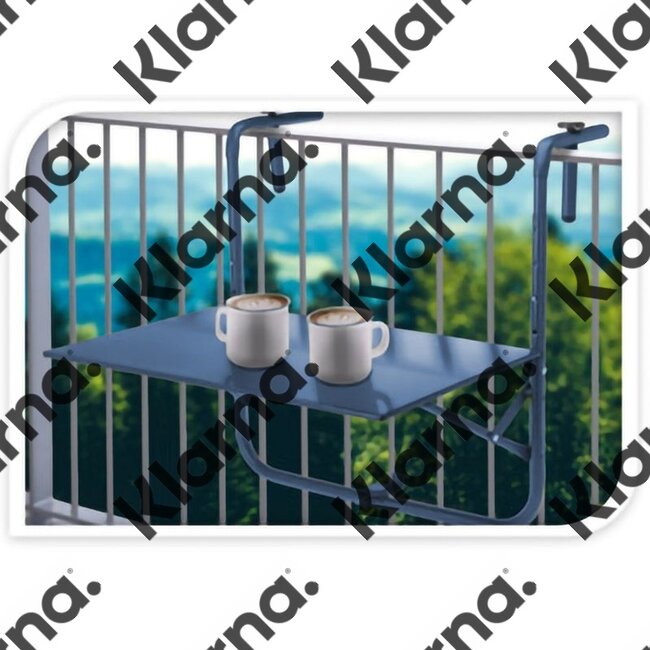 Ambiance Balkontafel 60x43cm - mat blauw