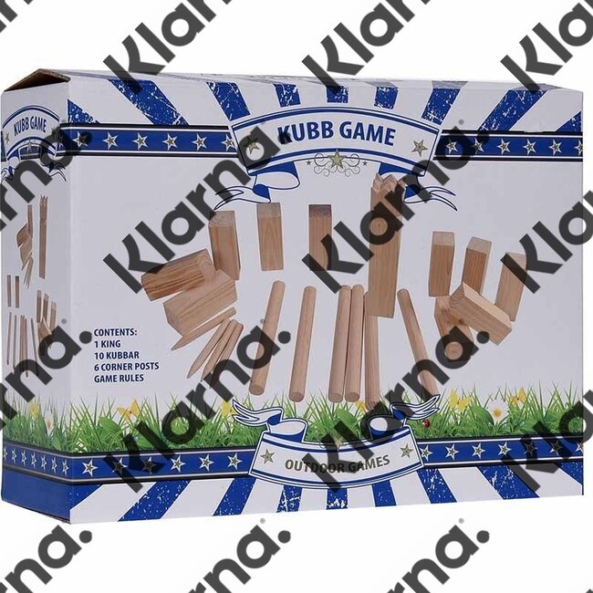 Outdoor Games Kubb spelset - groot -hout