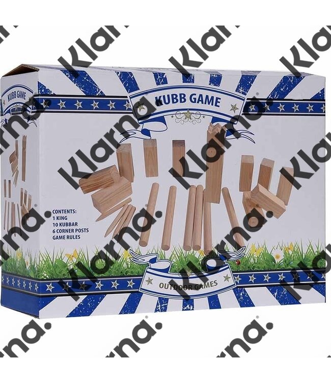 Outdoor Games Kubb spelset - groot -hout
