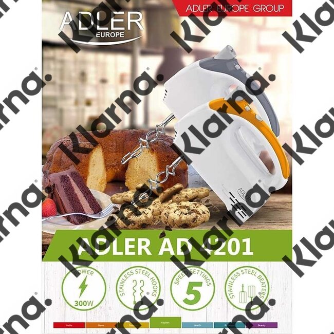 Adler AD4201 - Handmixer - grijs