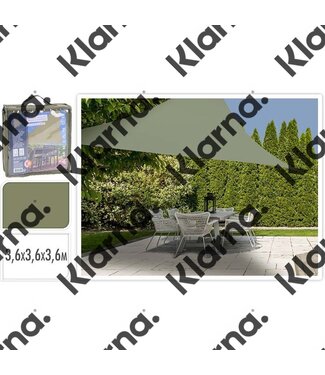 Ambiance Schaduwdoek driehoek 360x360x360 - groen