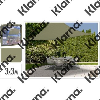 Ambiance Schaduwdoek vierkant 3 x 3 meter - groen