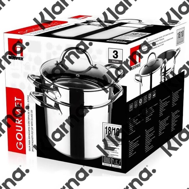 Bergner RVS 18/10 Pastapan 20cm - 5 liter