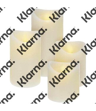 Wax LED Kaarsen met afstandsbediening - Set van 4
