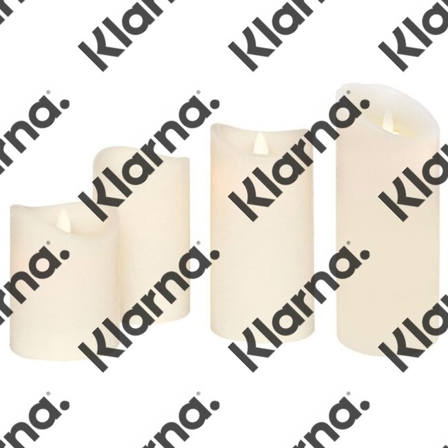 Wax LED Kaarsen met afstandsbediening - Set van 4